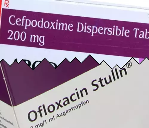 Cefpodoxime vs Ofloxacin