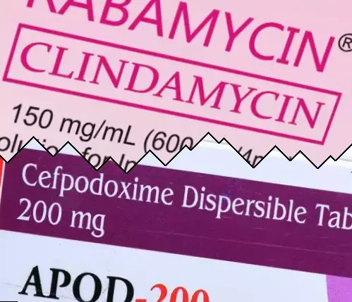 Clindamycin vs Cefpodoxime